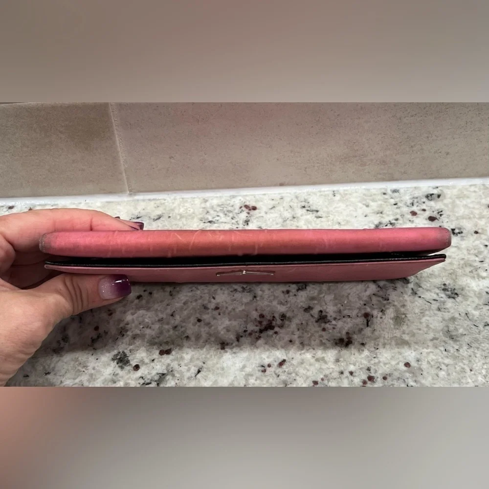 PRADA Pink Nylon Long Wallet, Authentic EUC